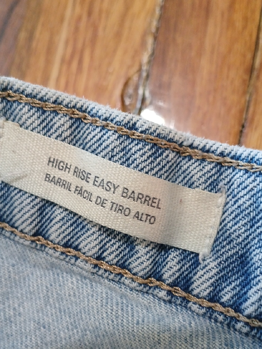 Universal Thread High Rise Easy Barrel Leg Jeans - 8 - Picture 7 of 8